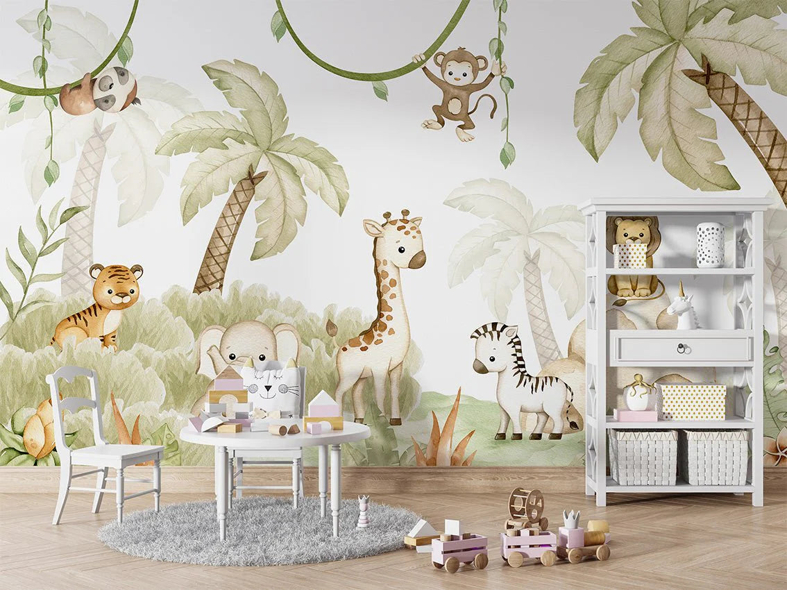 savannah animals and softness wallpaper