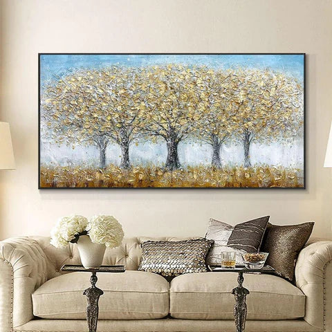 Golden tree painting